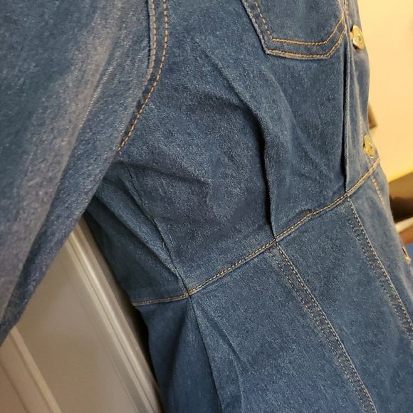 Jolie & Joy Long Sleeve Dress Size L Denium - Picture 5 of 8